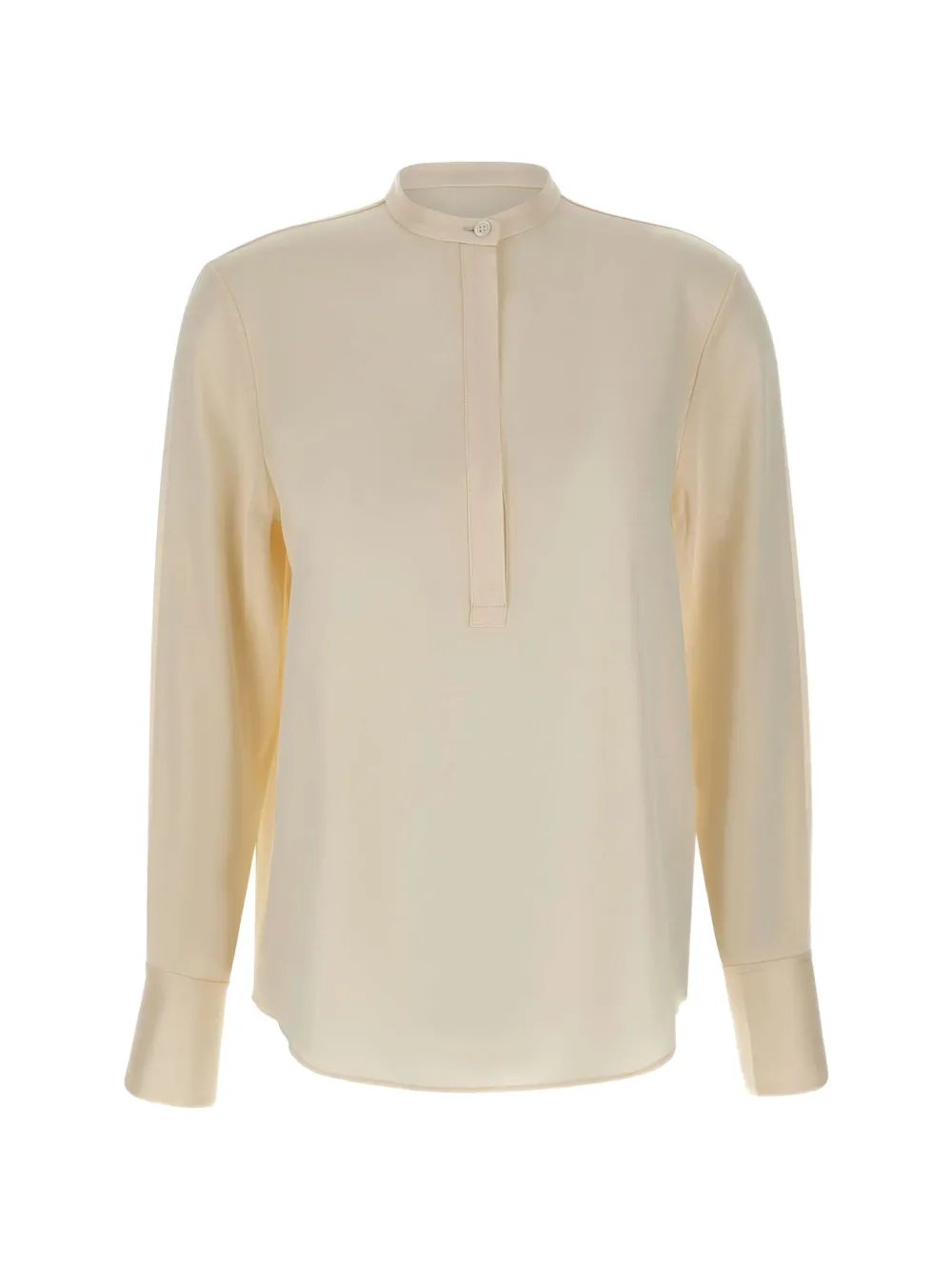 Filippa K mandarin-collar half-button blouse