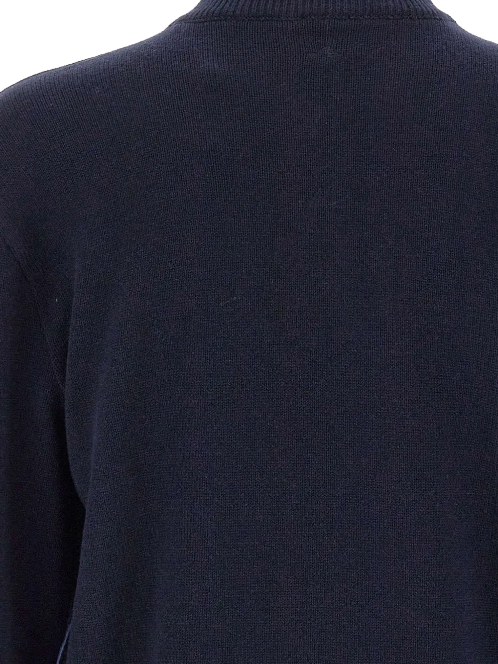 Paul & Shark Trui met contrasterende afwerking en halve rits Blauw
