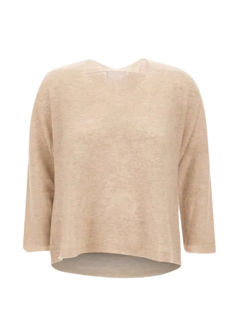 Hemisphere V-neck cashmere sweater