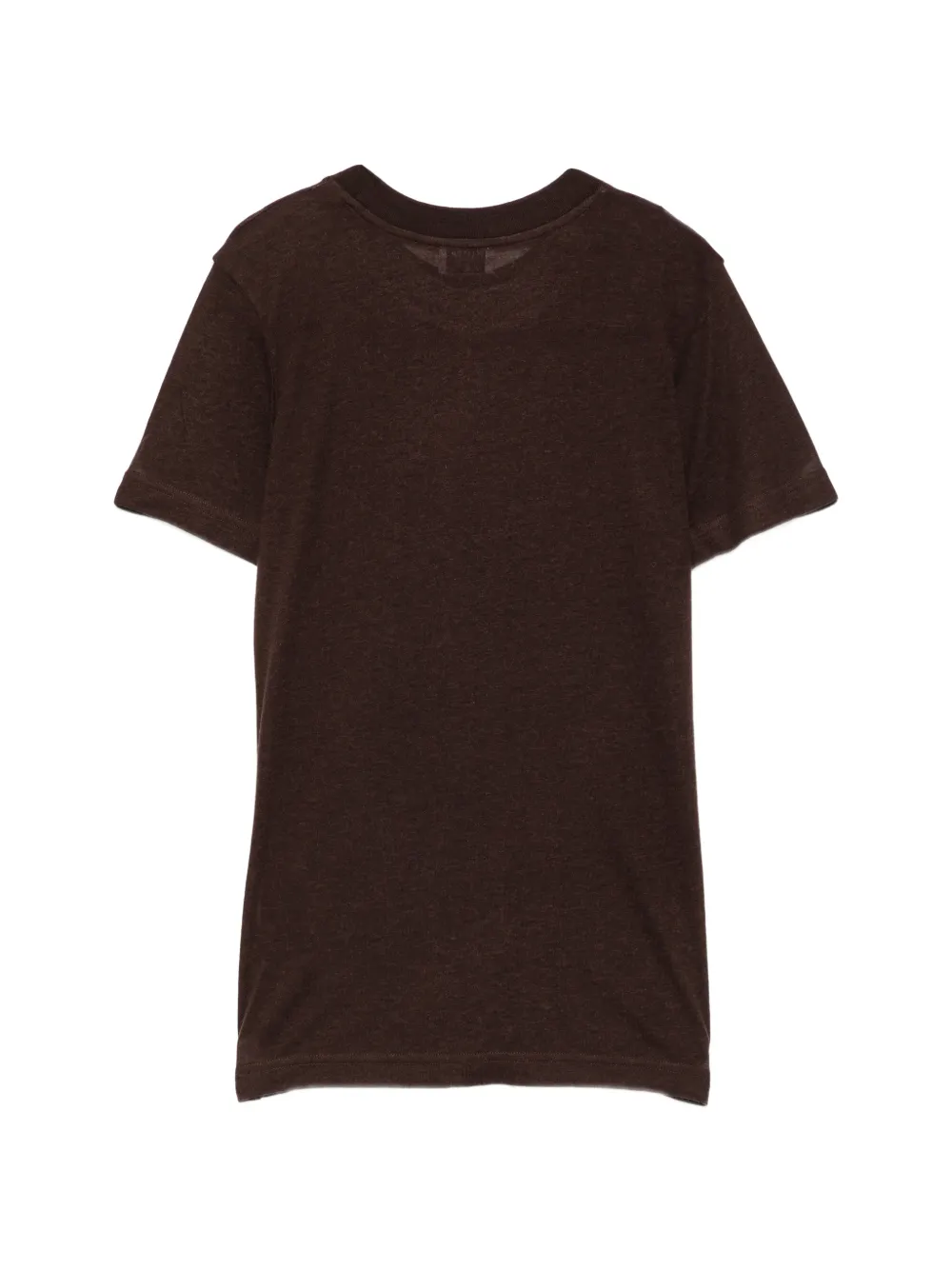 Filippa K T-shirt met ronde hals Bruin