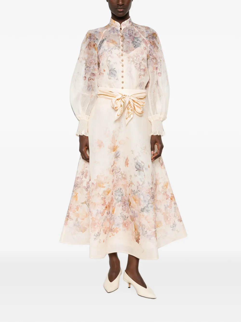 ZIMMERMANN Blouse met bloemenprint Beige