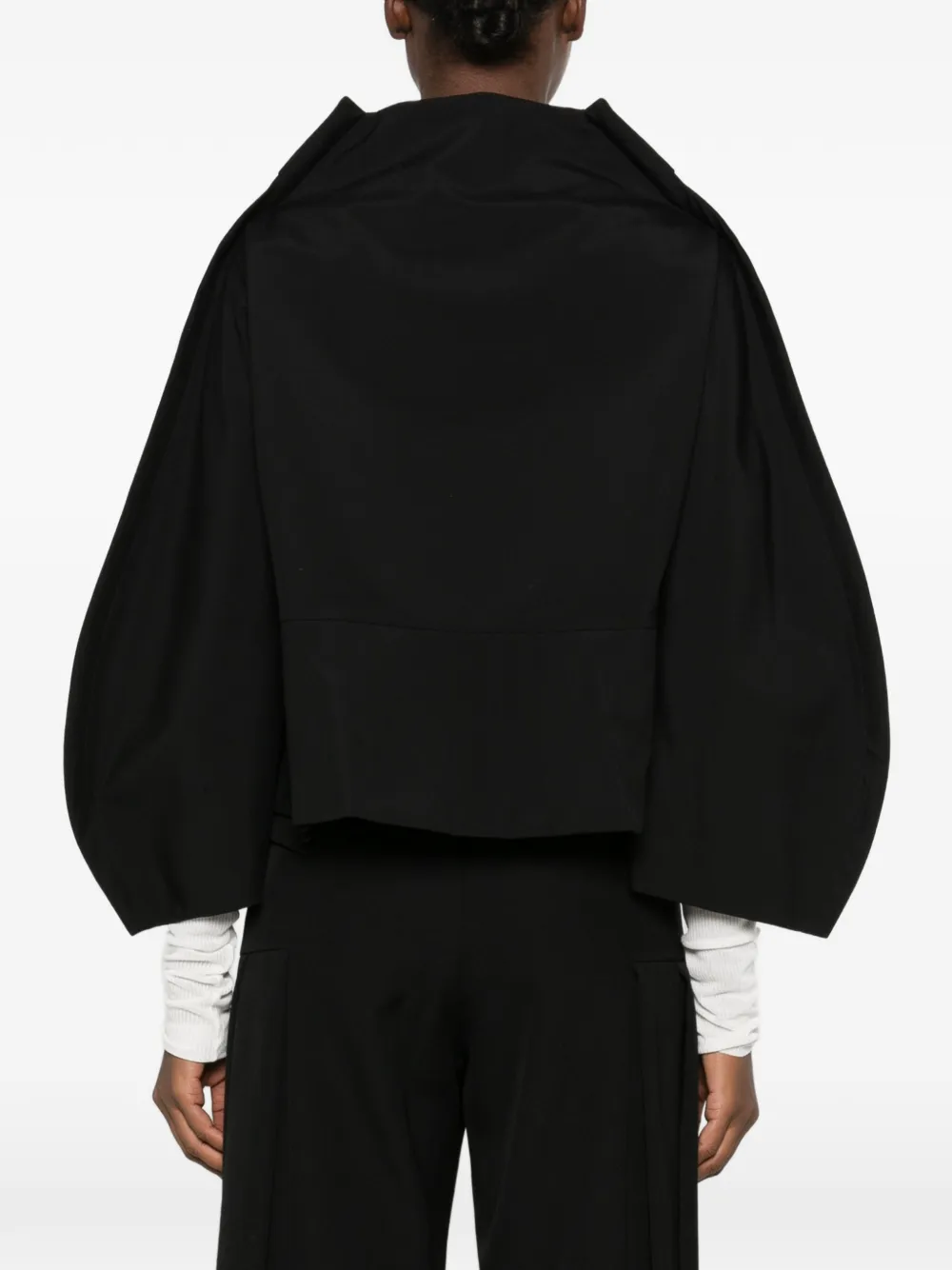 Comme Des Garçons Jack met Peter Pan-kraag Zwart