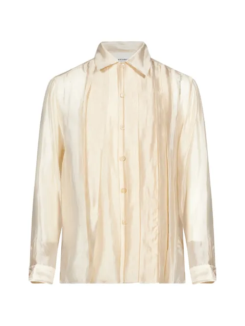OUR LEGACY camisa con dobladillo deshilachado y pliegues