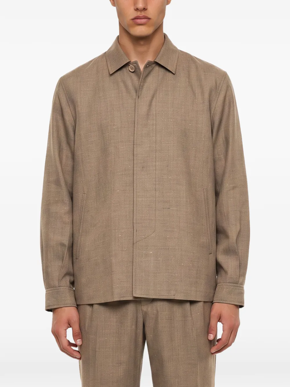 OUR LEGACY Pack jack met kraag en knopen Beige