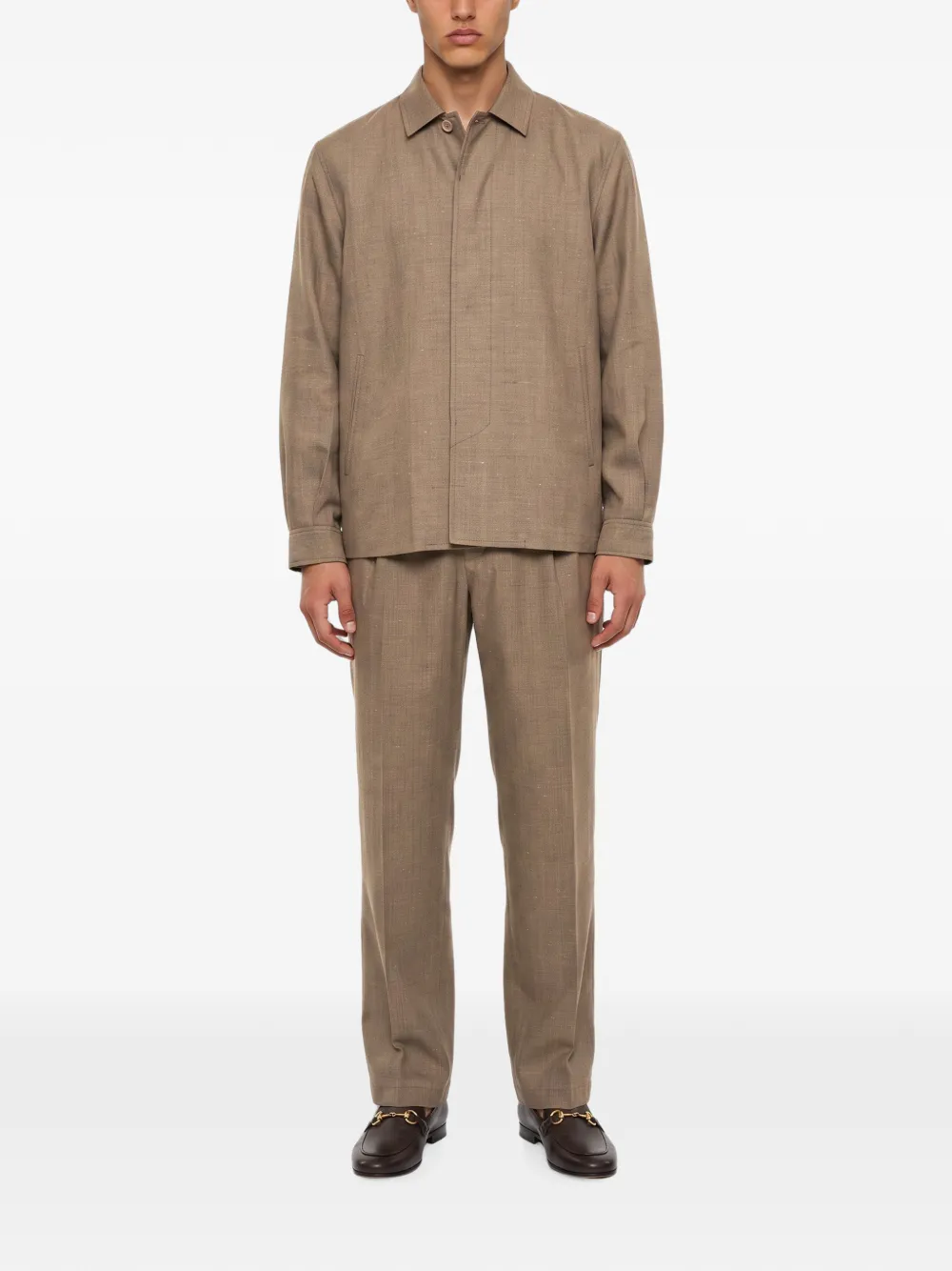 OUR LEGACY Pack jack met kraag en knopen Beige