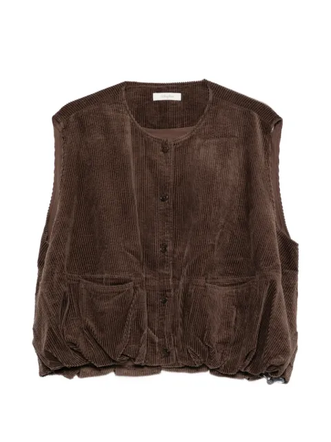 JcSophie Peace corduroy button-up gilet
