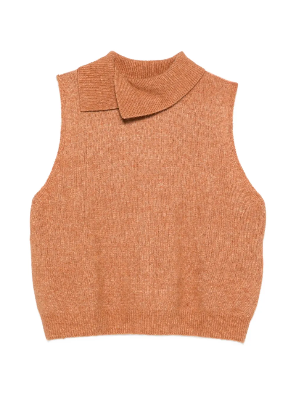 JcSophie Peter fold over-collar vest