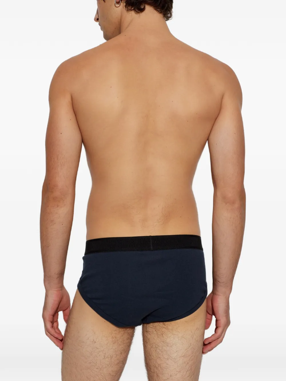 TOM FORD Twee slips met logoband Blauw