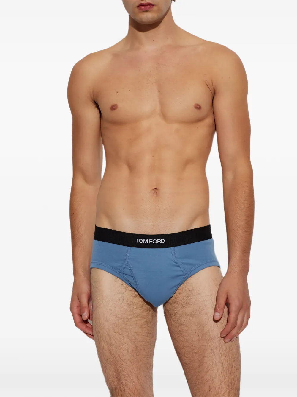 TOM FORD Slip met logoband Blauw