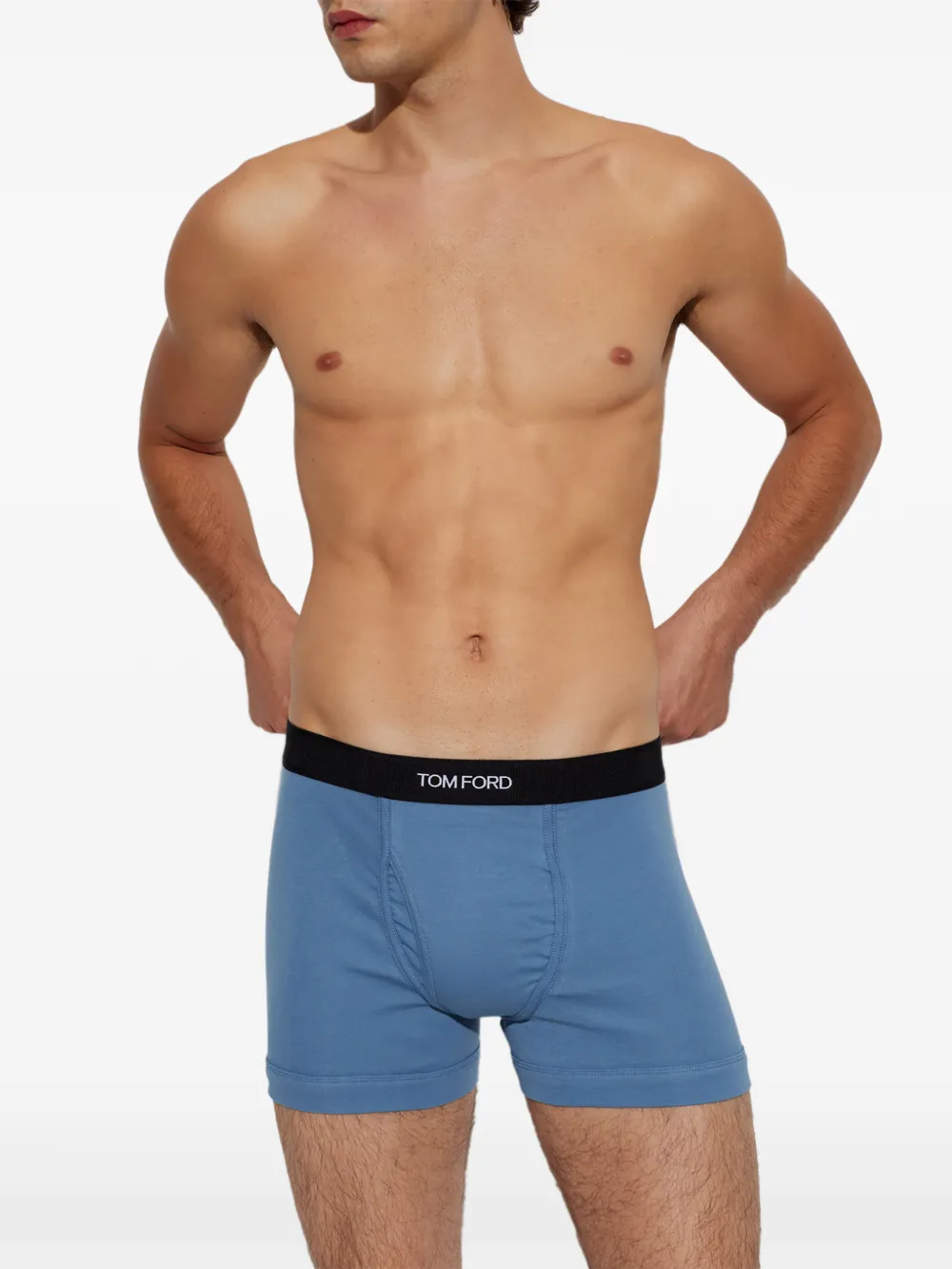 TOM FORD Boxershorts met logoband Blauw
