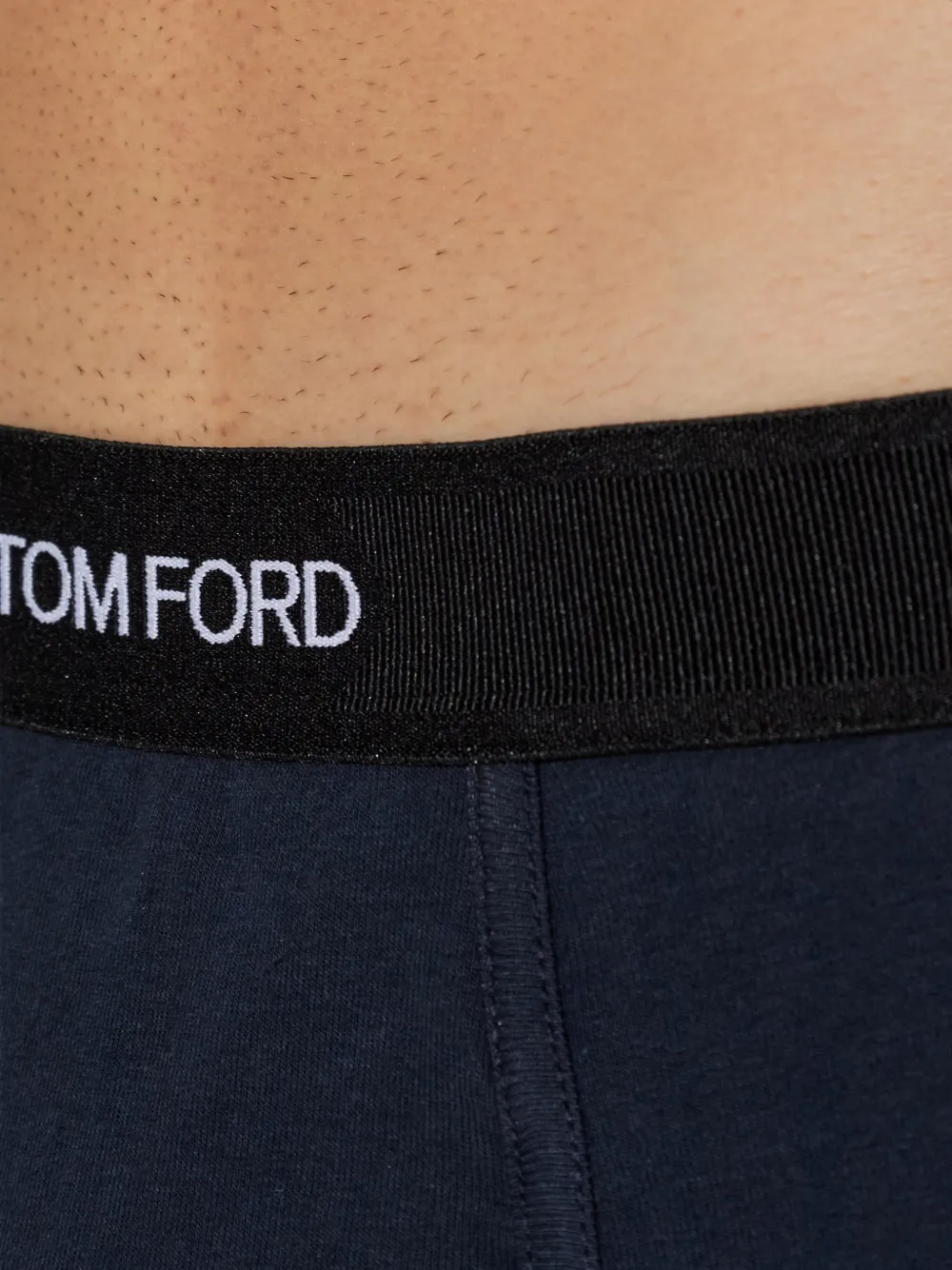 TOM FORD Twee boxershorts met logoband Blauw