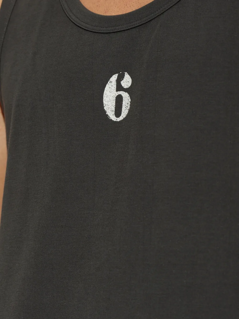 MM6 Maison Margiela Tanktop met logoprint Grijs