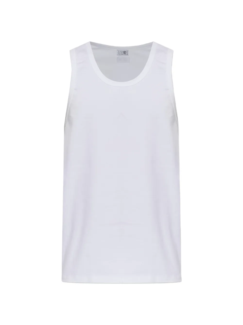 MM6 Maison Margiela scoop-neck tank top - Bianco