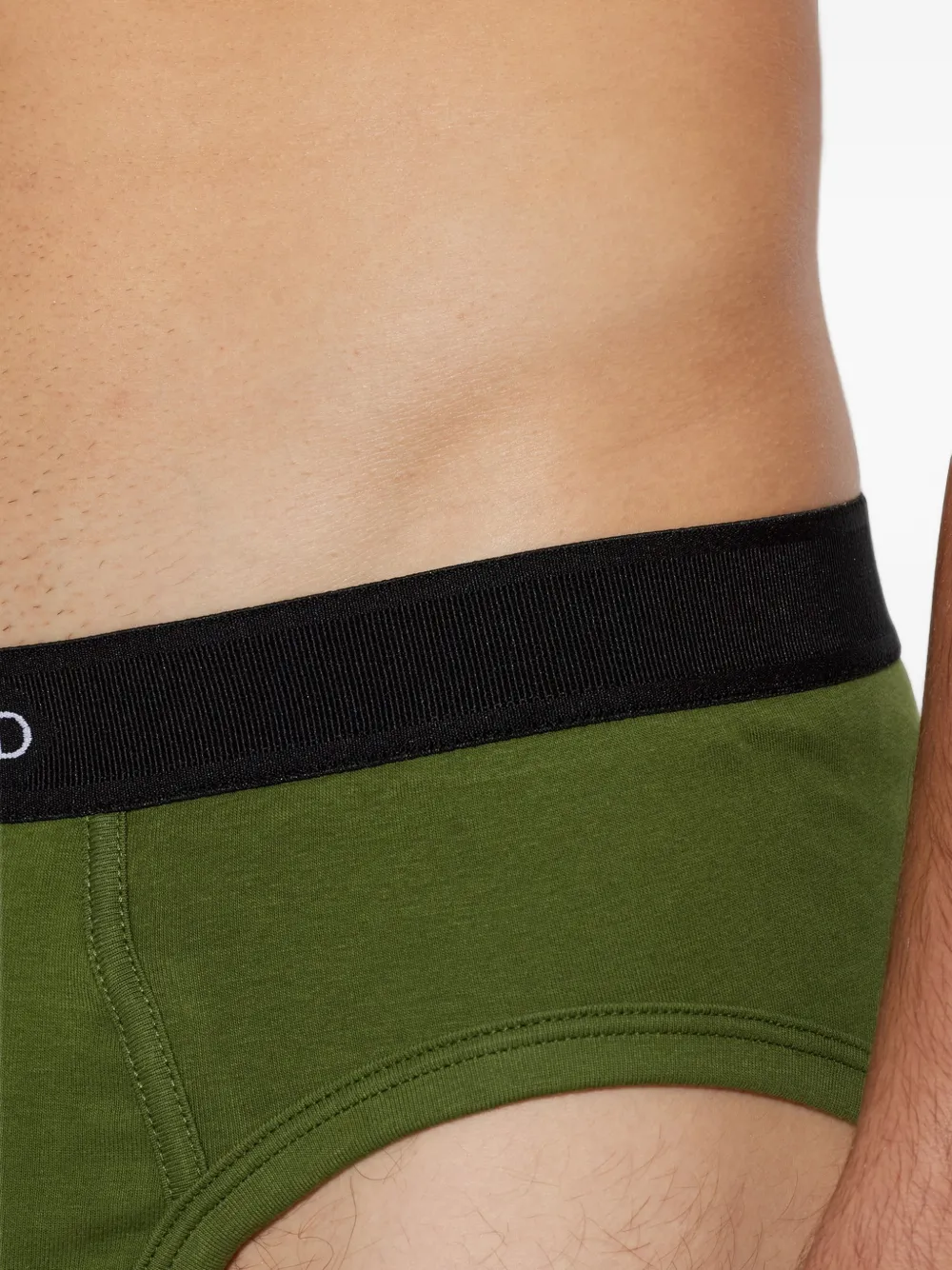 TOM FORD Slip met logoband Groen