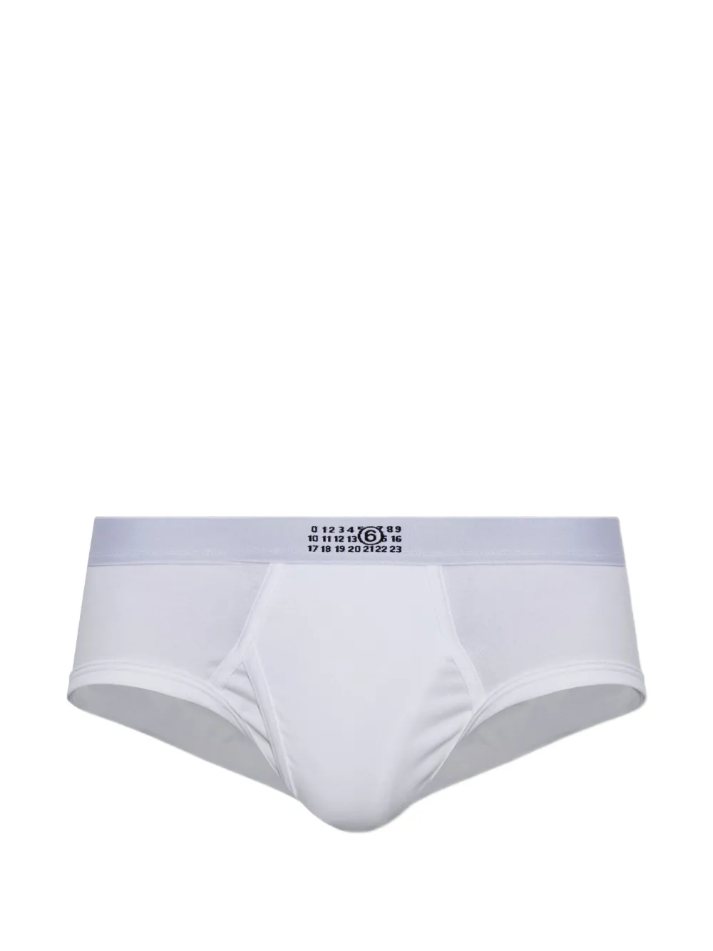 MM6 Maison Margiela logo-print briefs - Bianco