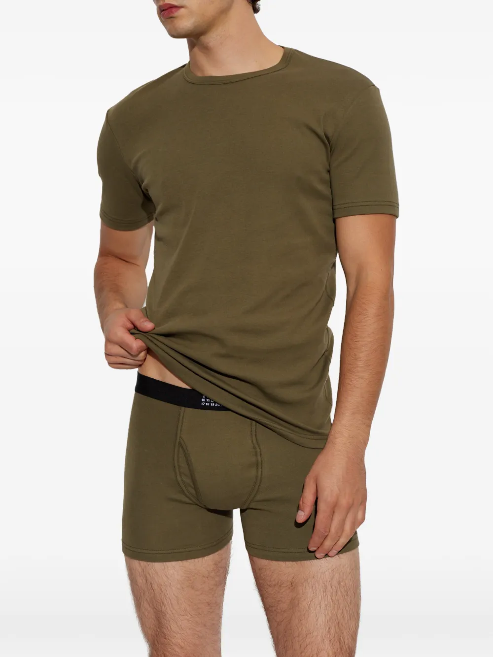 MM6 Maison Margiela T-shirt met ronde hals Groen