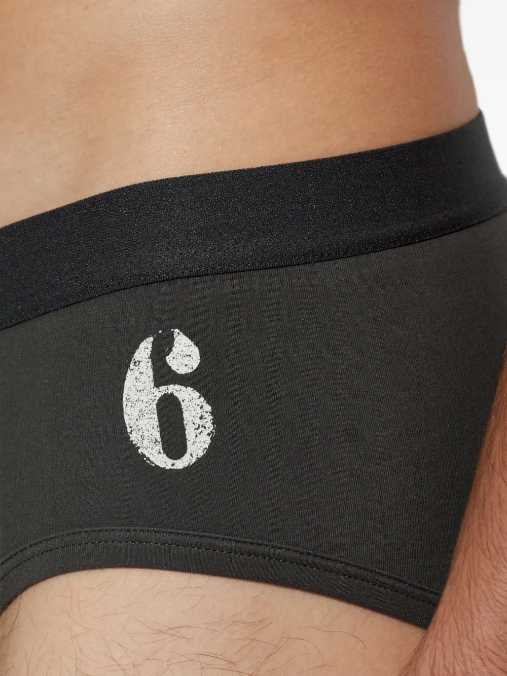 MM6 Maison Margiela Slip met logoprint Grijs
