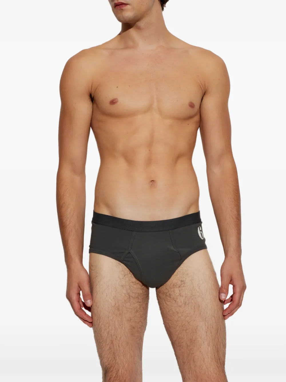 MM6 Maison Margiela Slip met logoprint Grijs