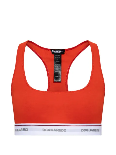 DSQUARED2 logo-underband racerback bra