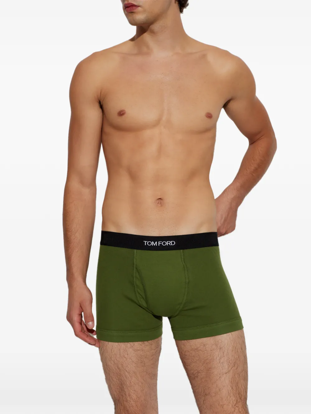 TOM FORD Boxershorts met logoband Groen