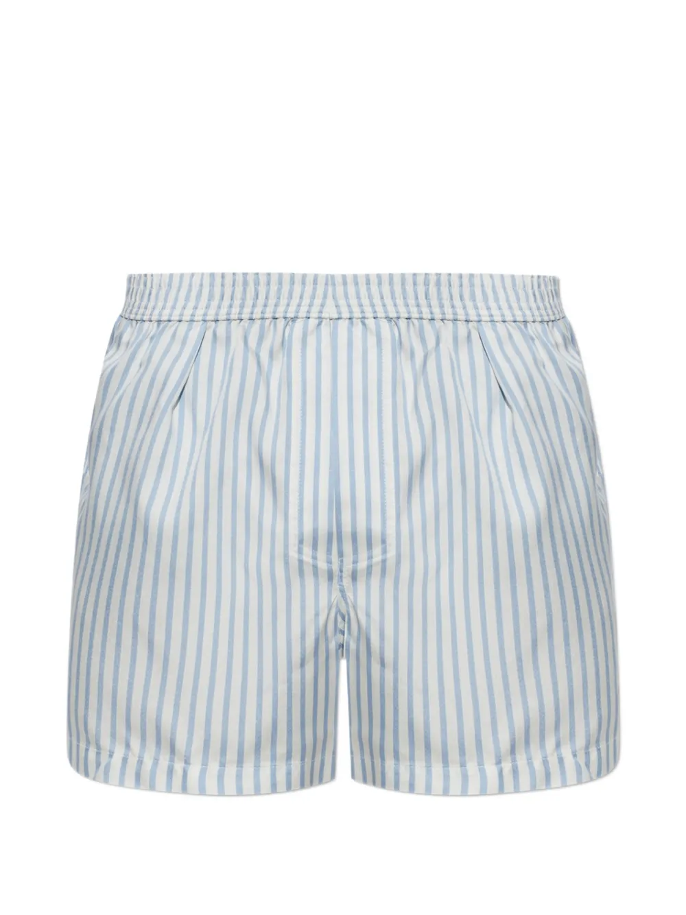 TOM FORD Gestreepte zijden boxershorts Wit