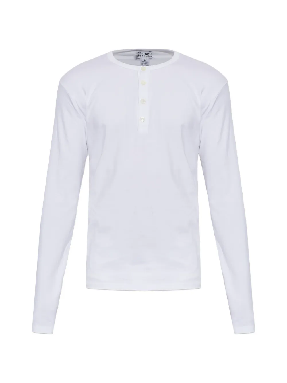 Mm6 Maison Margiela Long-sleeve T-shirt In White