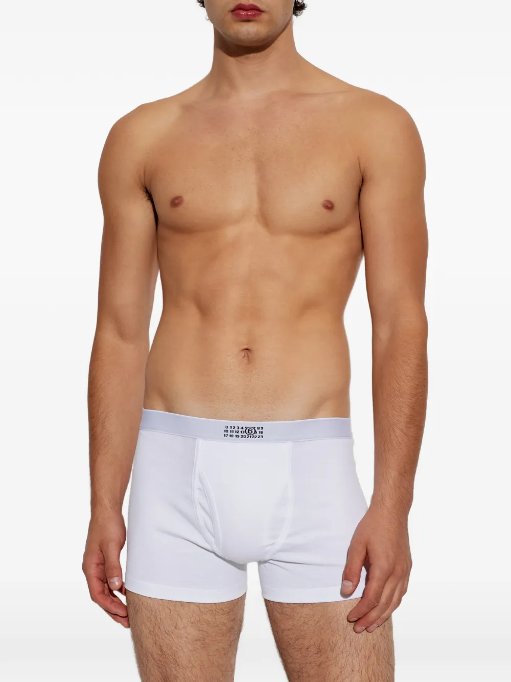 MM6 Maison Margiela Boxershorts met logoprint Wit