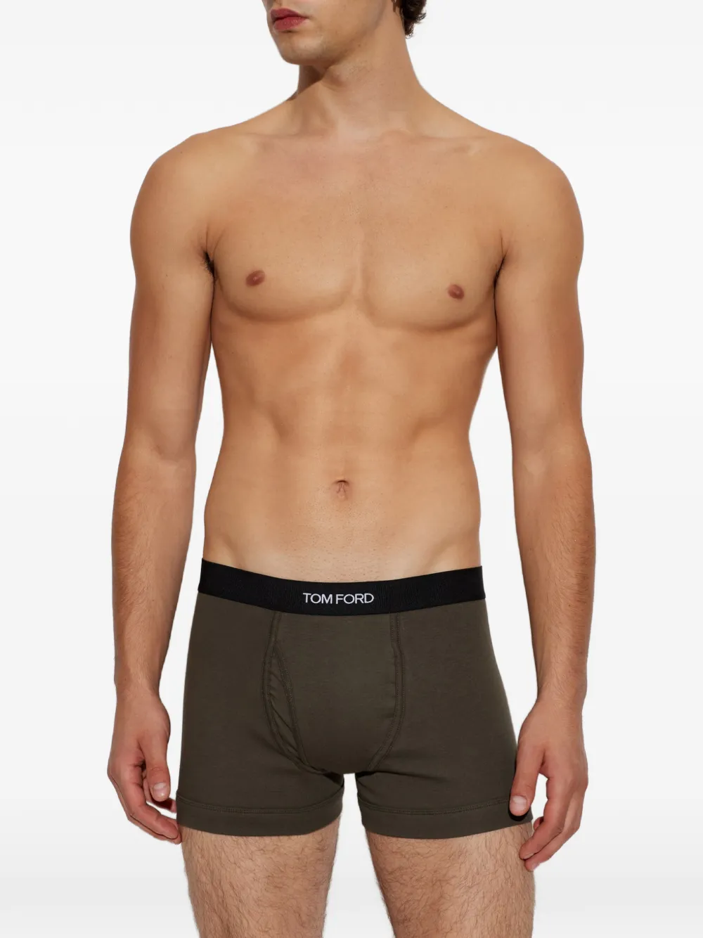 TOM FORD logo-waistband boxers (set of two) Groen