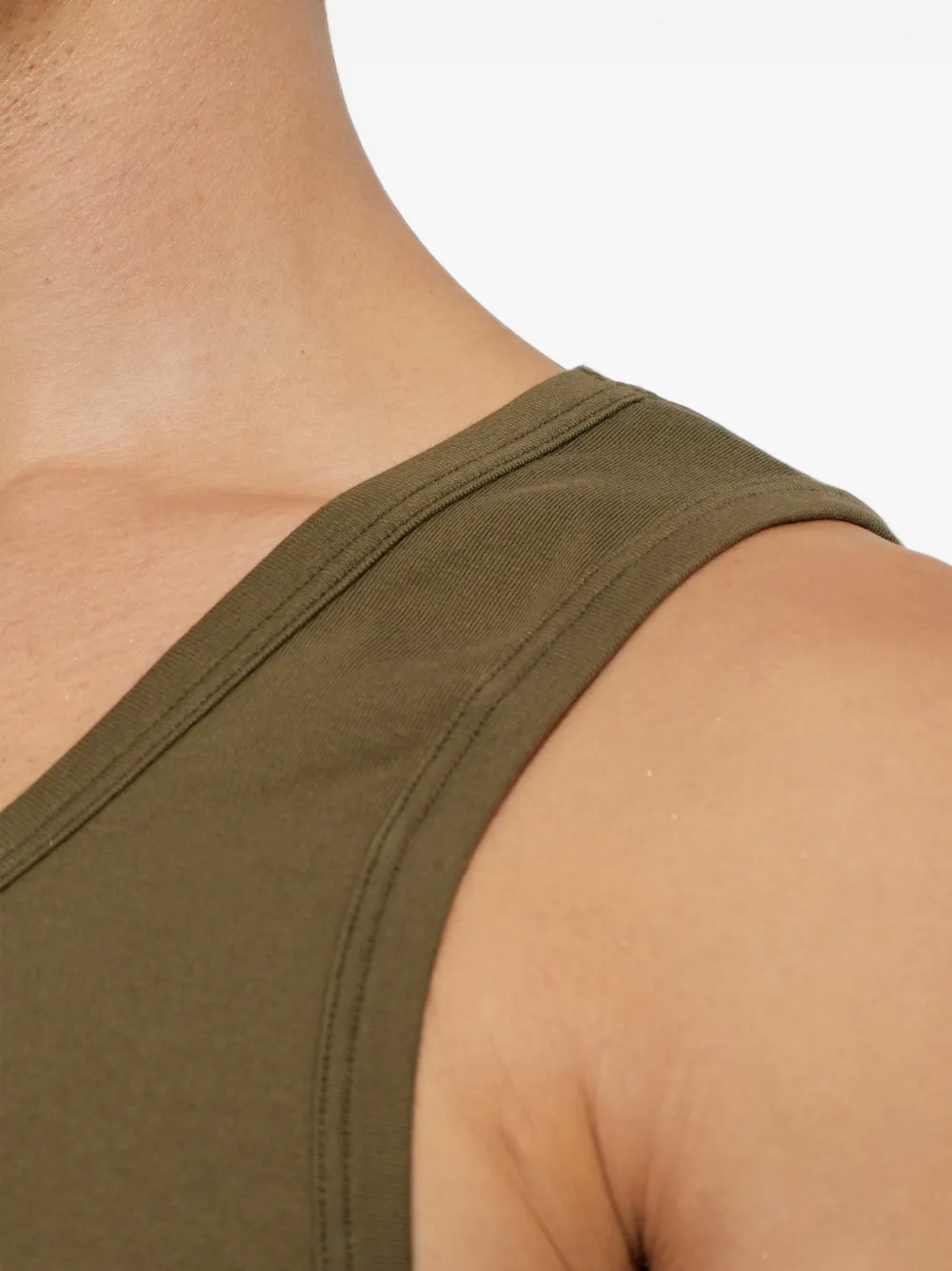 MM6 Maison Margiela Tanktop met logopatch Groen