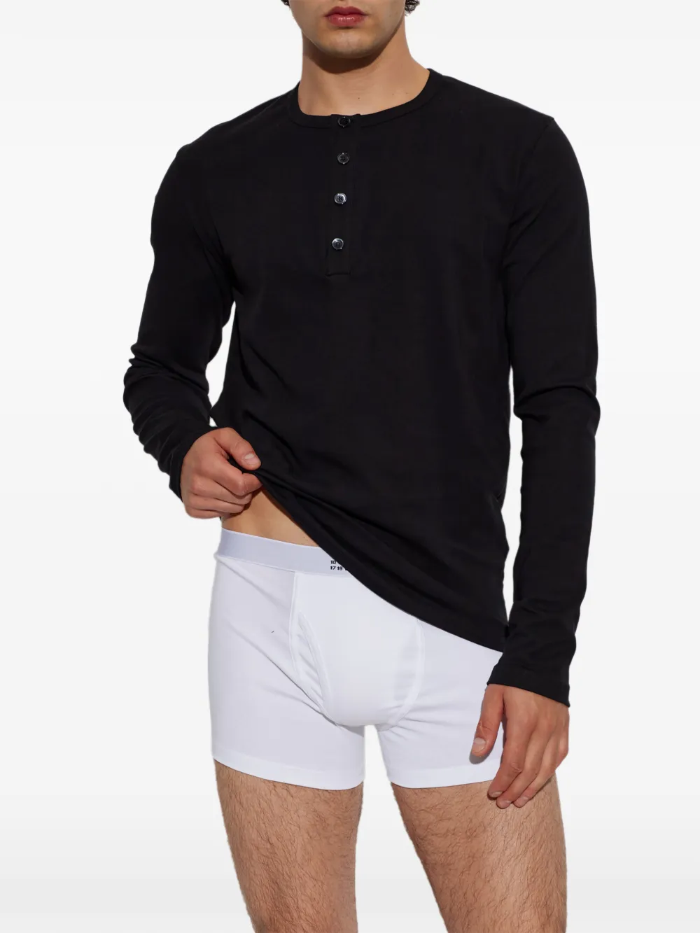 MM6 Maison Margiela long-sleeves T-shirt Zwart