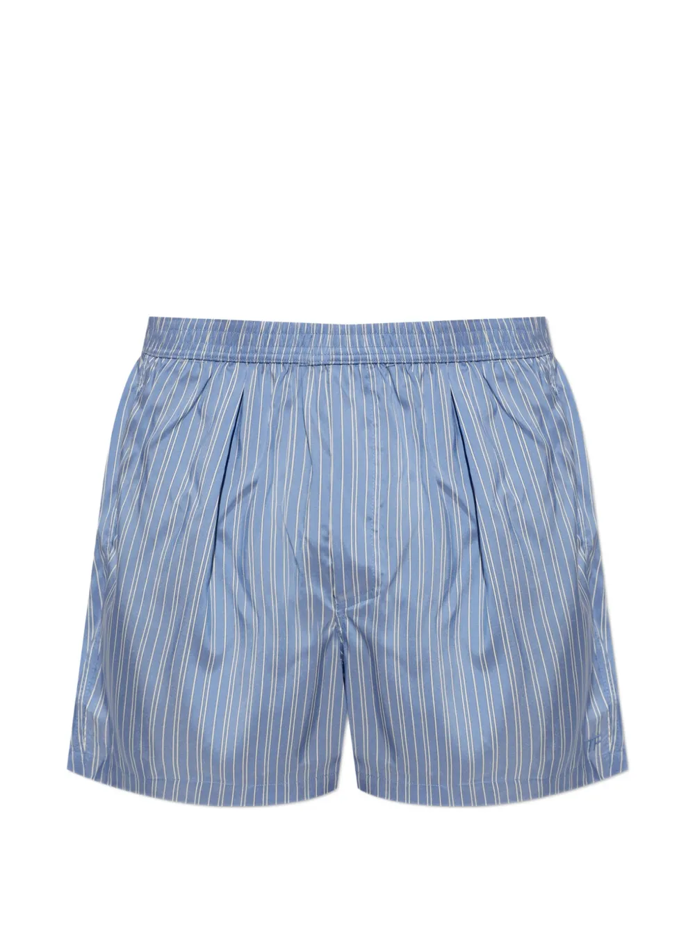 TOM FORD striped silk boxer shorts Blauw