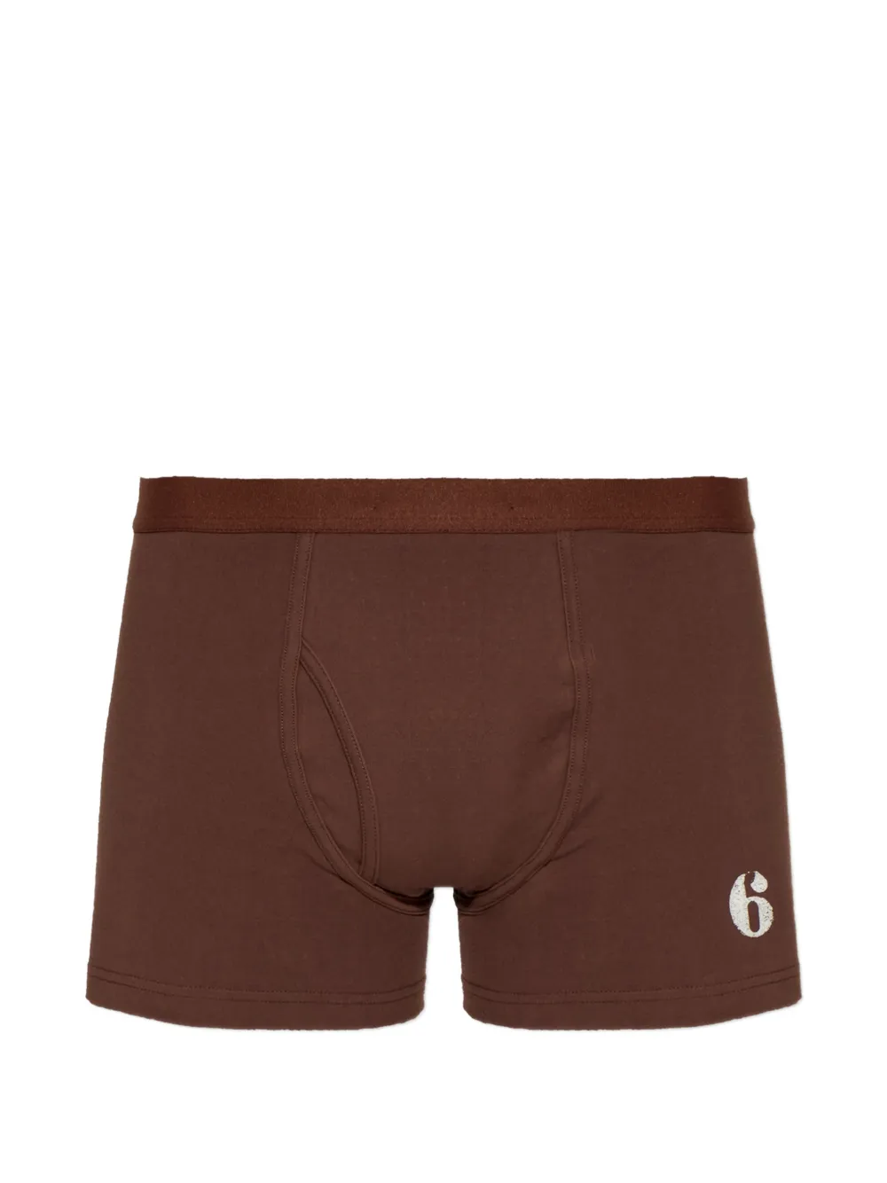 MM6 Maison Margiela Boxershorts met logo-print Bruin