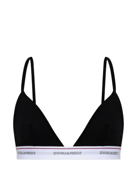 DSQUARED2 logo-underband triangle bra