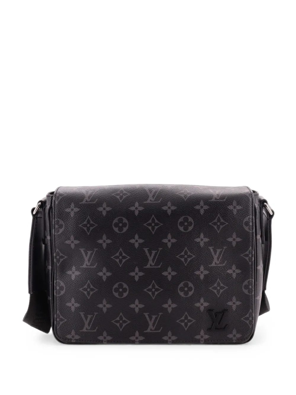 Louis Vuitton Pre-Owned Borsa a tracolla District Messenger PM in tela Monogram Eclipse - Nero