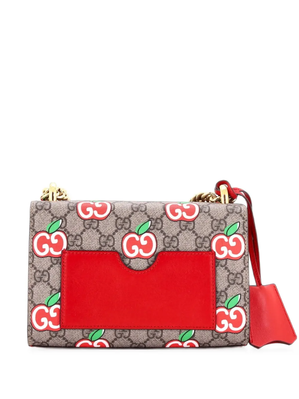 Gucci Pre-Owned Borsa a spalla Padlock piccola in tela cerata GG con stampa - Marrone