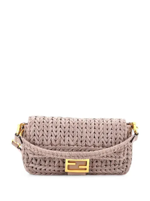 Fendi Pre-Owned Baguette NM Bag Woven Raffia Medium shoulder bag