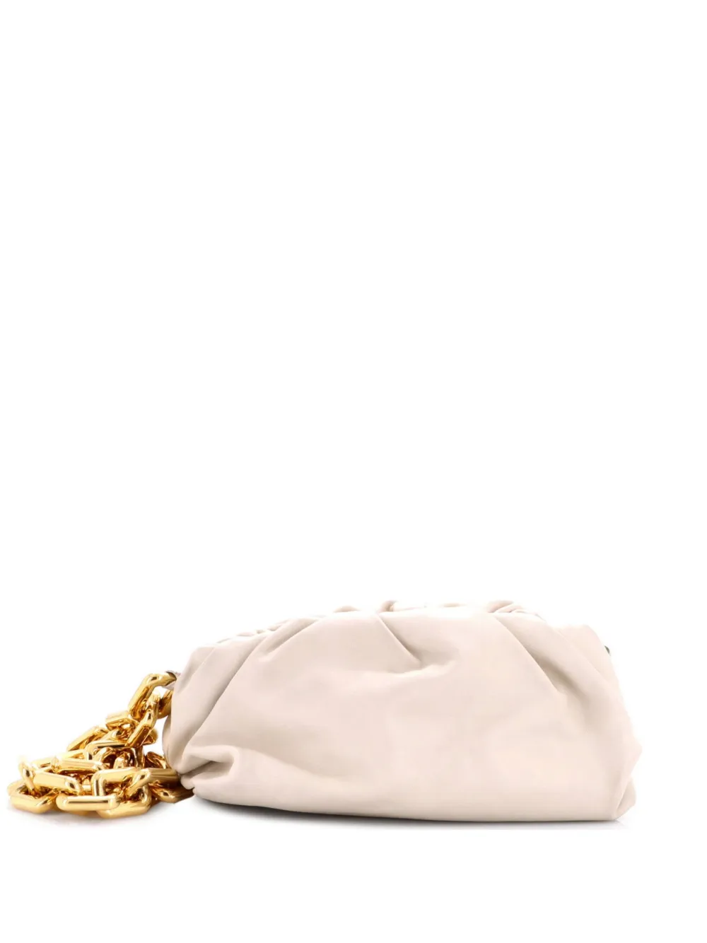 Bottega Veneta Pre-Owned The Chain Pouch Leather shoulder bag - Neutrals
