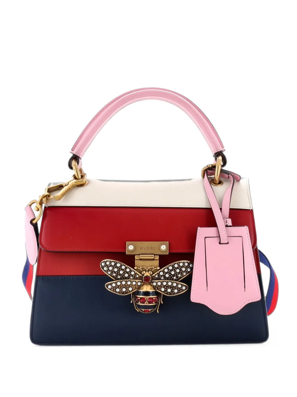 Gucci Pre-Owned Queen Margaret Top Handle Bag Colorblock Leather Small satchel - Multicolore