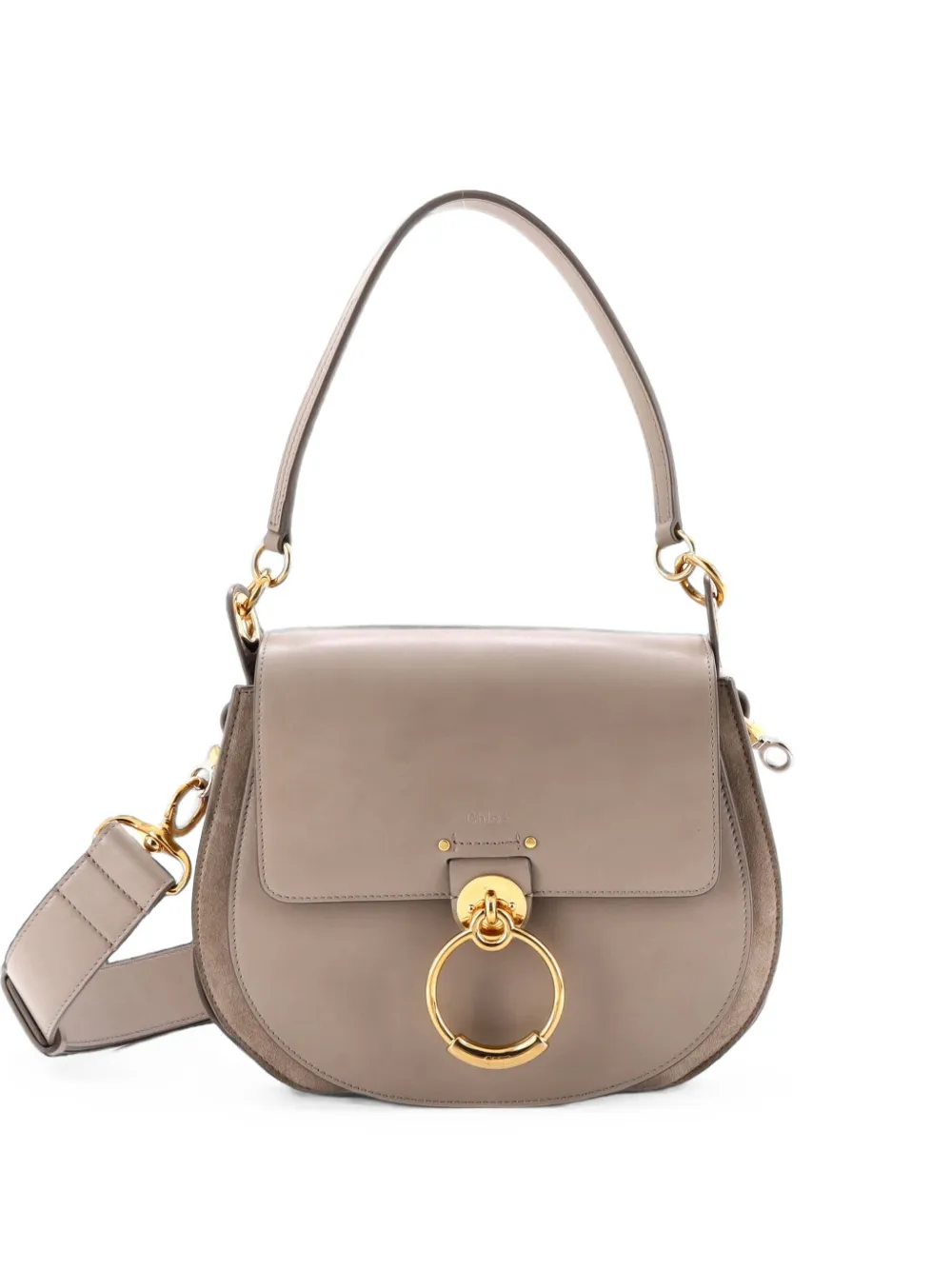 Chloé Pre-Owned Borsa a tracolla Tess grande in pelle - Toni neutri