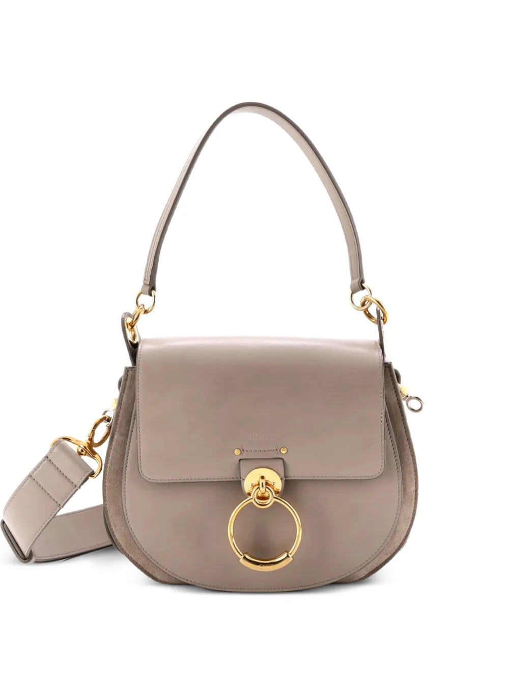 Chloé Pre-Owned Große Tess Umhängetasche - Nude