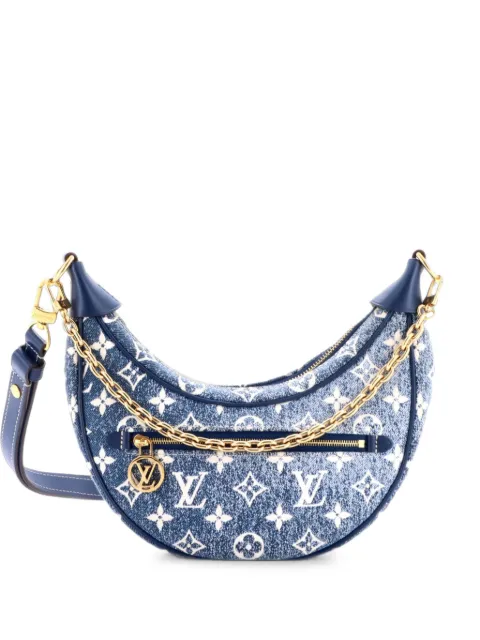 Louis Vuitton Pre-Owned Loop Handbag Monogram Jacquard Denim hobo bag