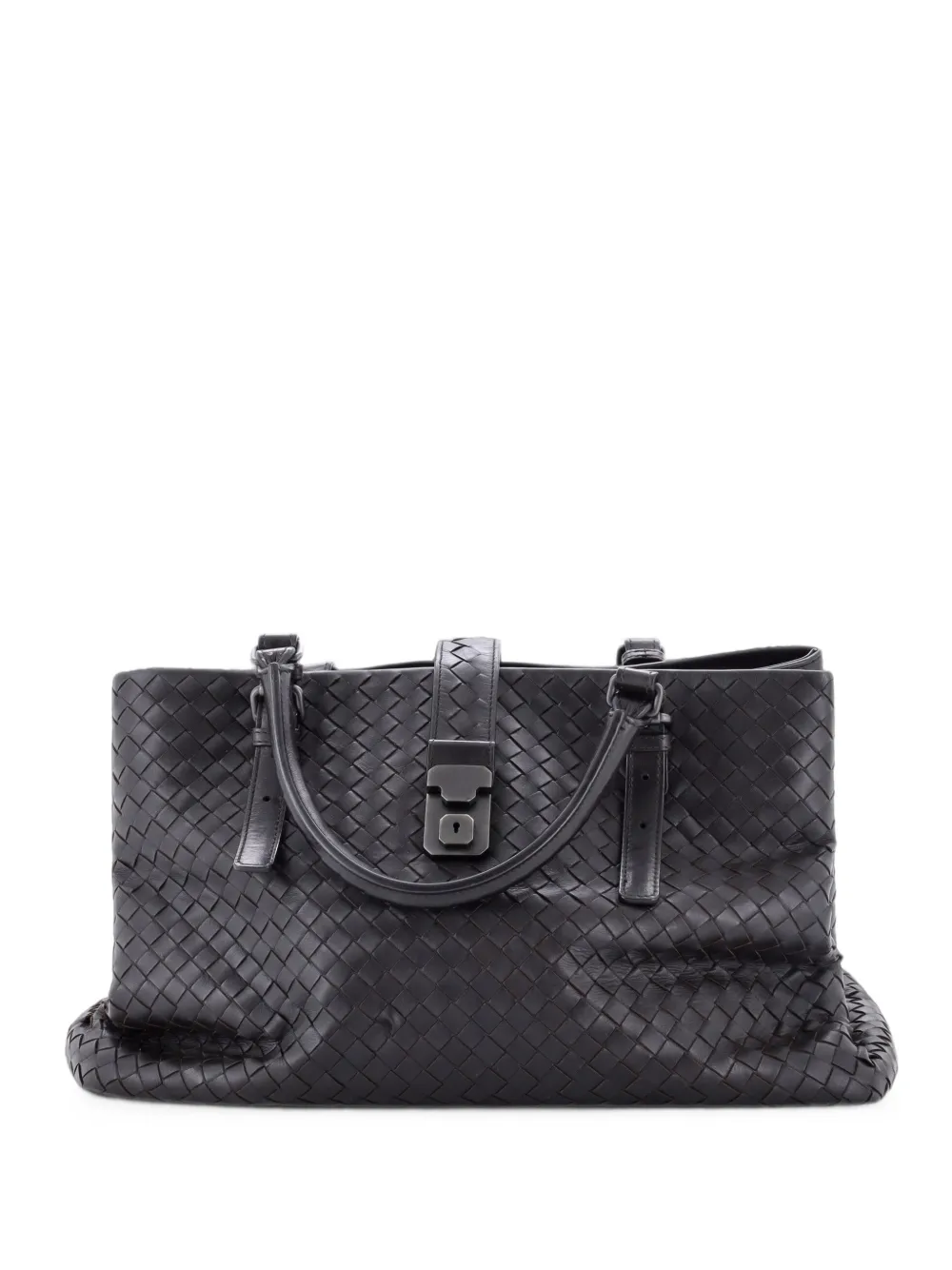 Bottega Veneta Pre-Owned Borsa tote Roma Bag Intrecciato in nappa - Marrone