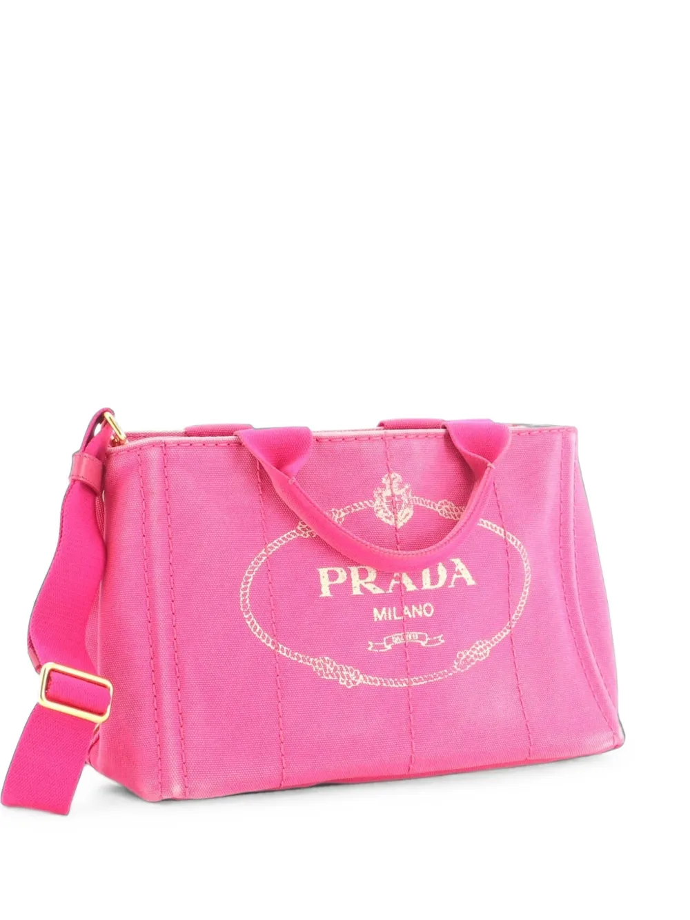 Prada Pre-Owned Borsa tote Canapa Convertible mini in tela - Rosa