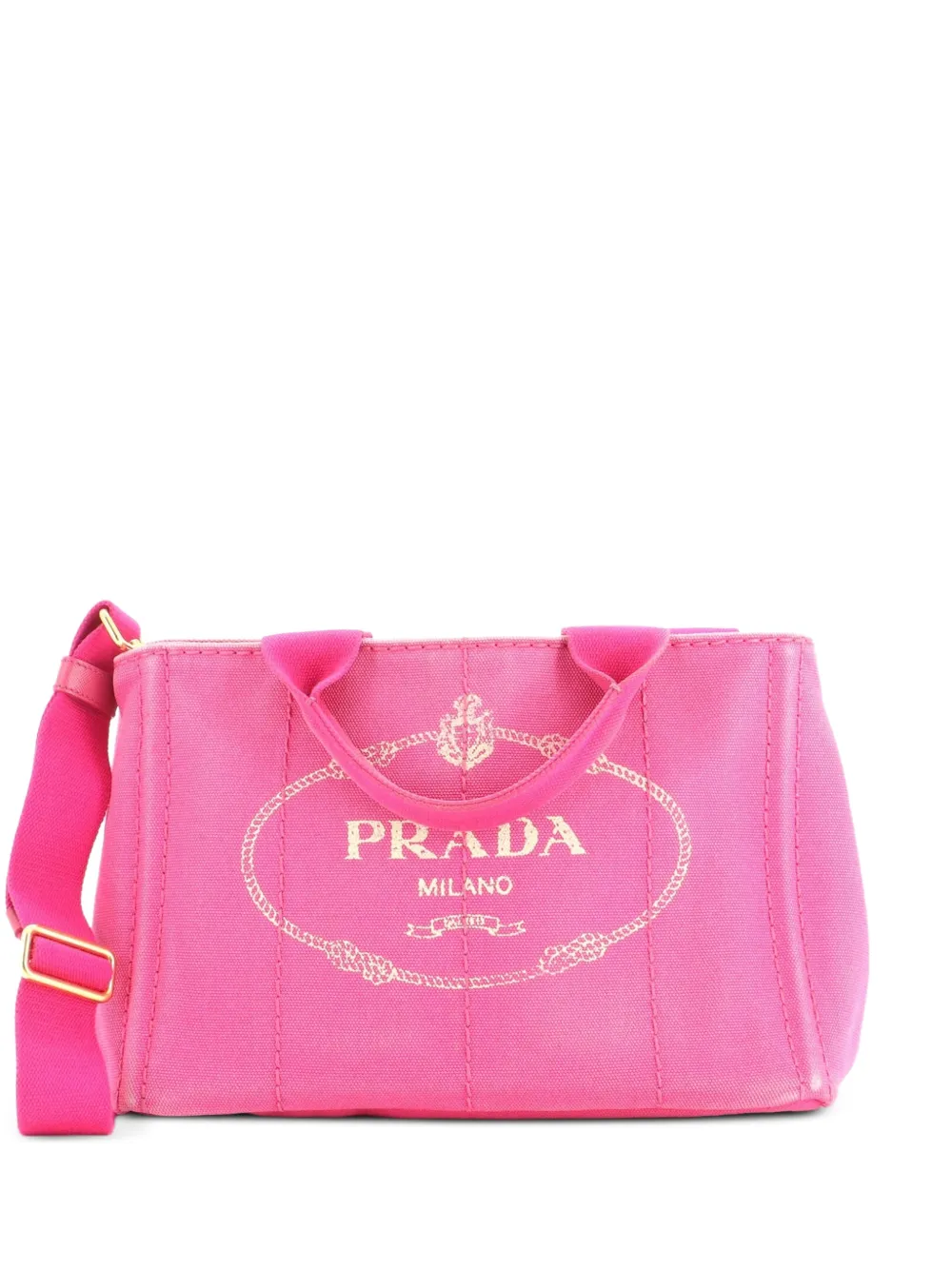 Prada Pre-Owned Borsa tote Canapa Convertible mini in tela - Rosa