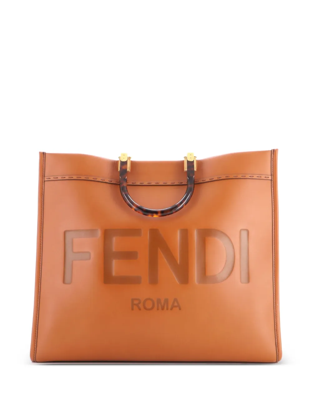 Fendi Pre-Owned Große Sunshine Tote Bag - Braun
