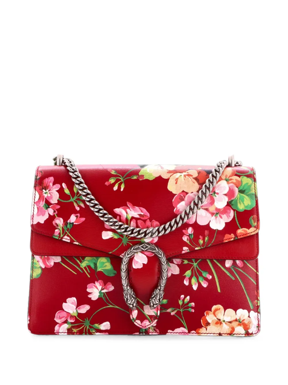 Gucci Pre-Owned Borsa a spalla Dionysus media in pelle con stampa a fiori - Multicolore