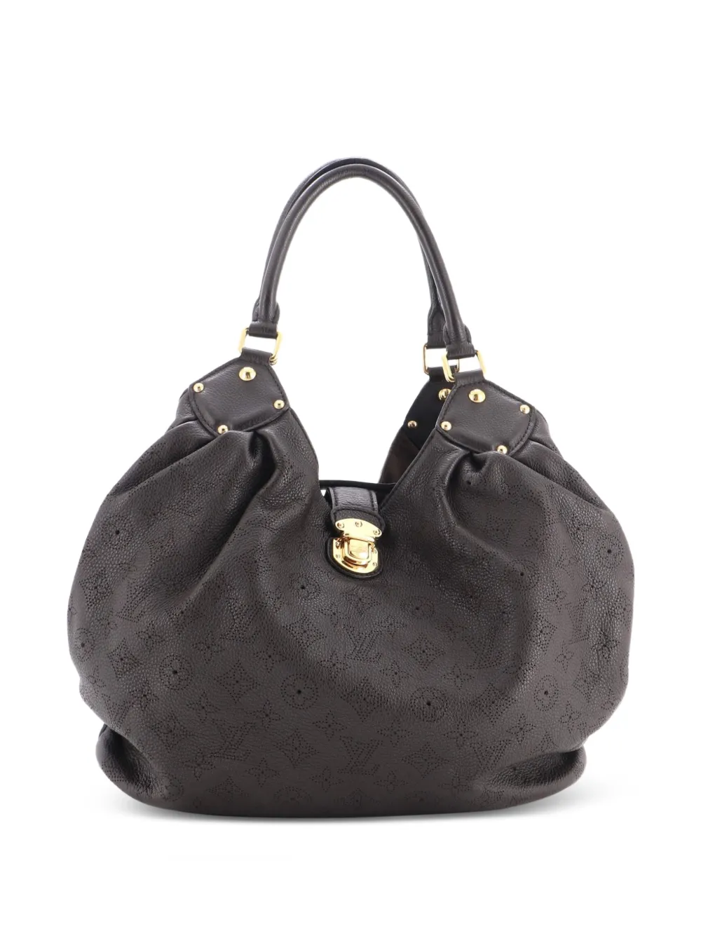 Louis Vuitton Pre-Owned Borsa passepartout L in pelle Mahina - Marrone