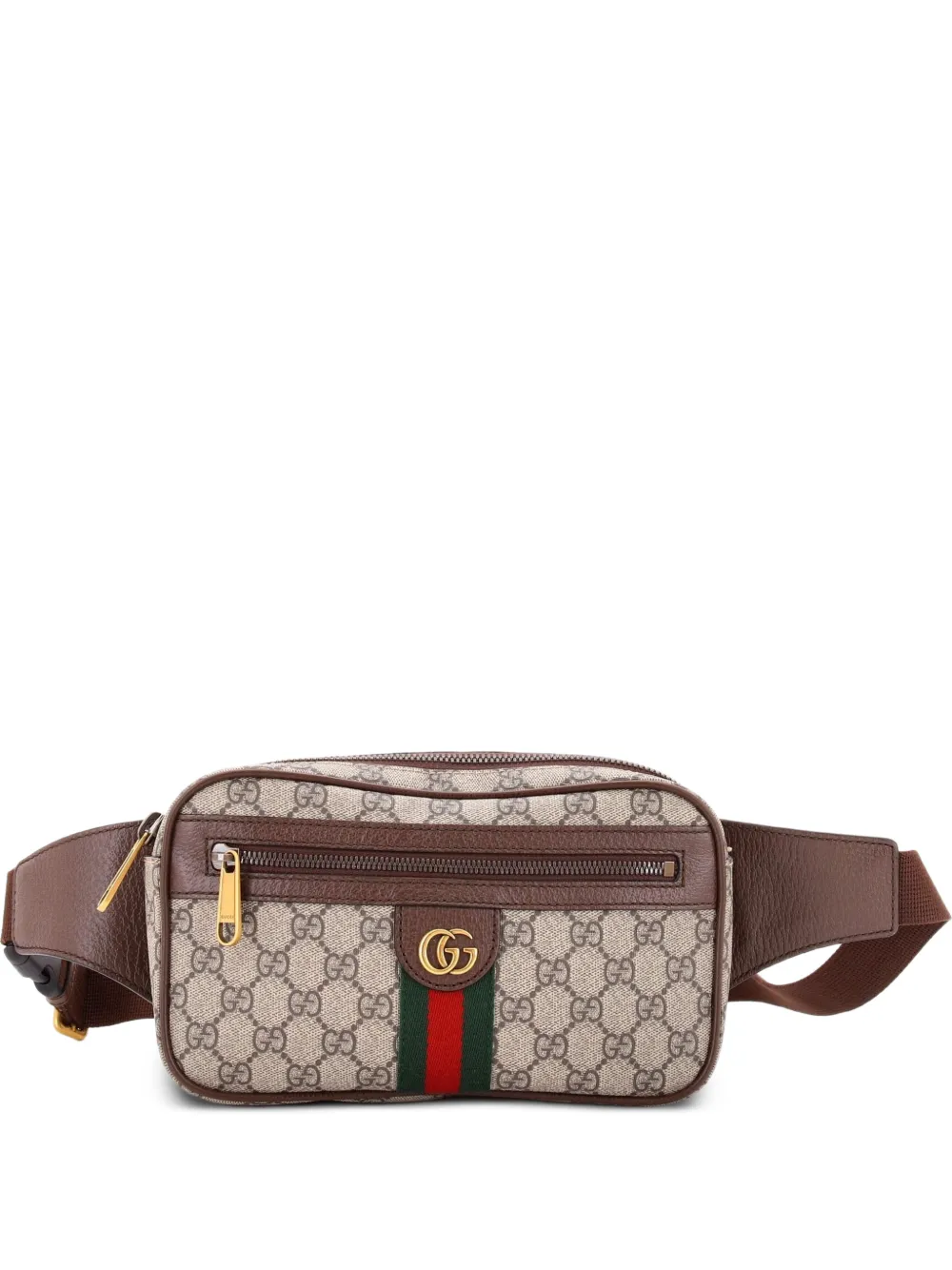 Gucci Pre-Owned Mittelgroße Ophidia GG Gürteltasche aus beschichtetem Canvas - Braun
