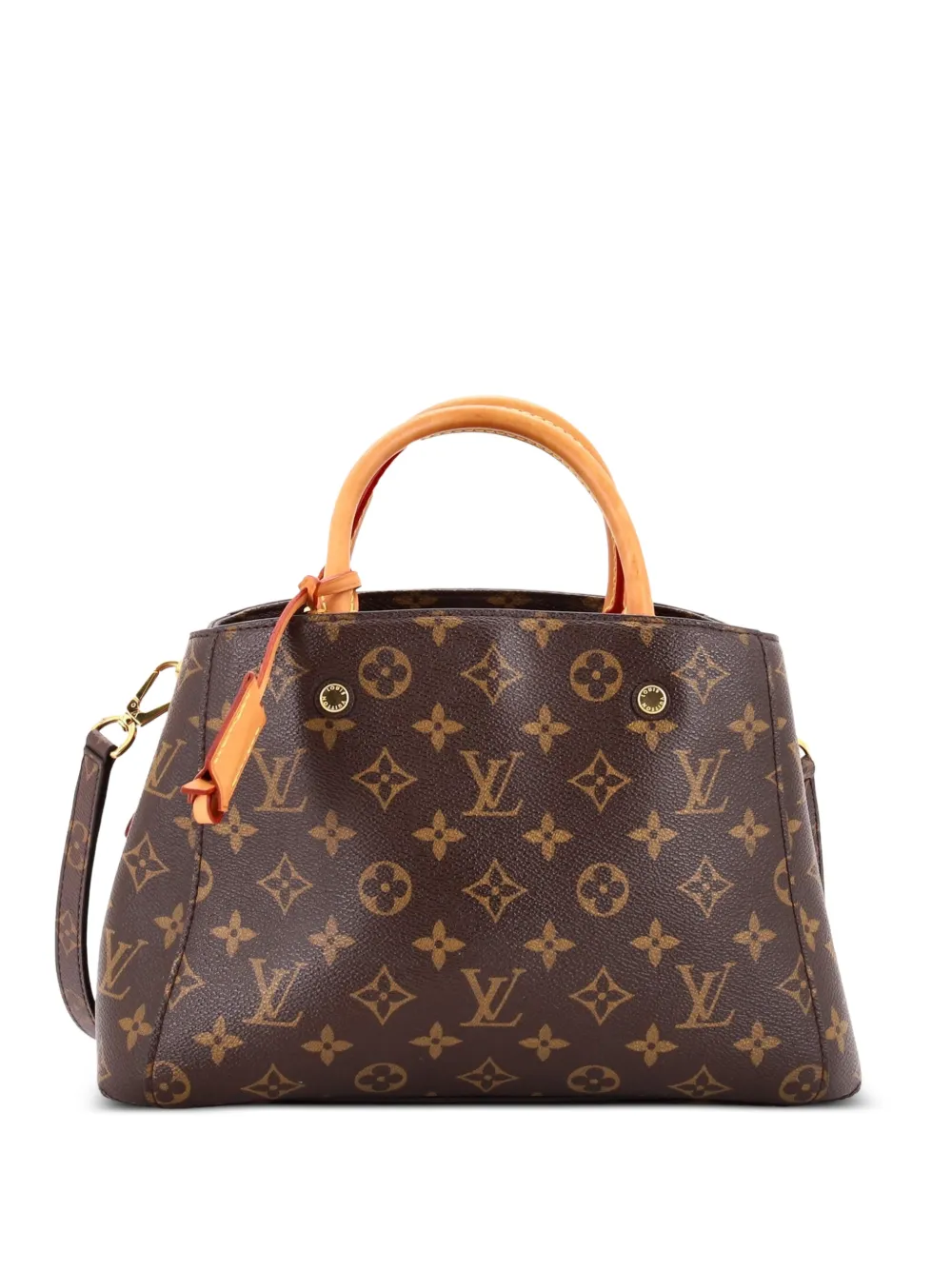 Louis Vuitton Pre-Owned Borsa a tracolla Montaigne BB in tela con monogramma - Marrone