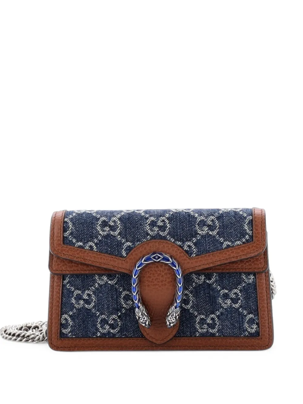 Gucci Pre-Owned Dionysus Bag GG Denim Super Mini crossbody bag - Blu